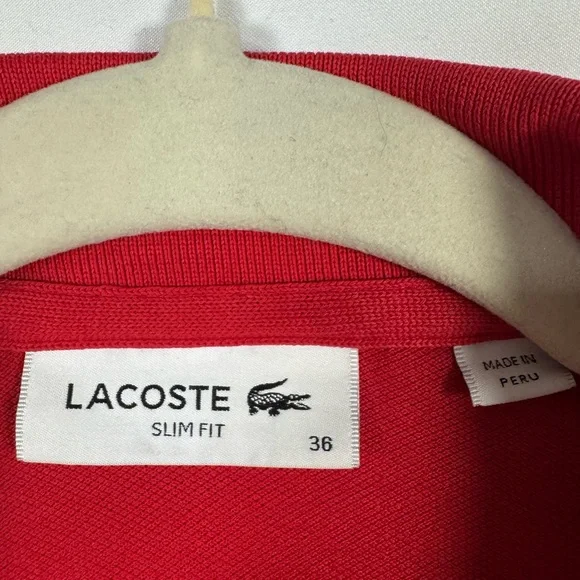 Lacoste Cherry Red Polo Dress - Picture 3 of 7